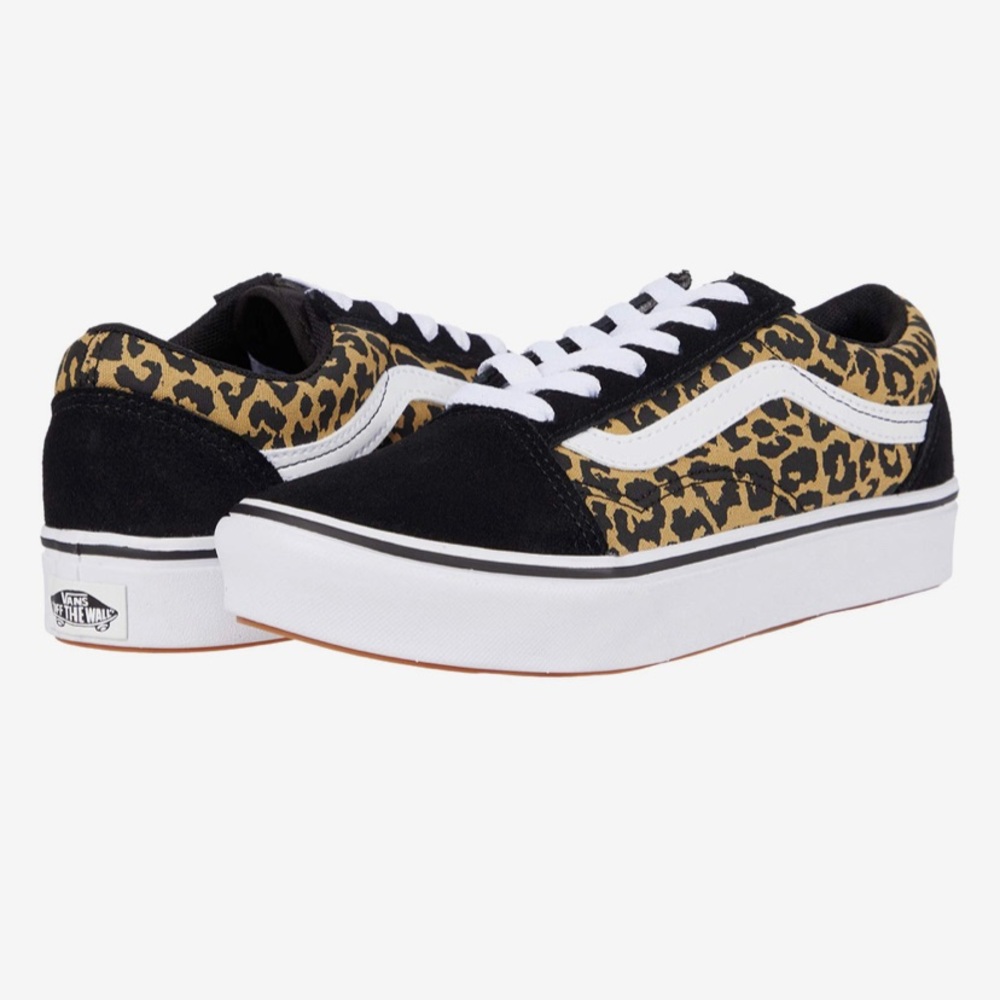 Kids Vans comfy Cush Leopard size 2.5